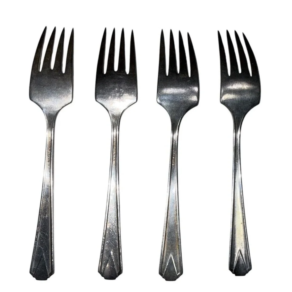 Community Plate Milady Salad Forks Set of 4 – 1940 Silverplate Replacement
